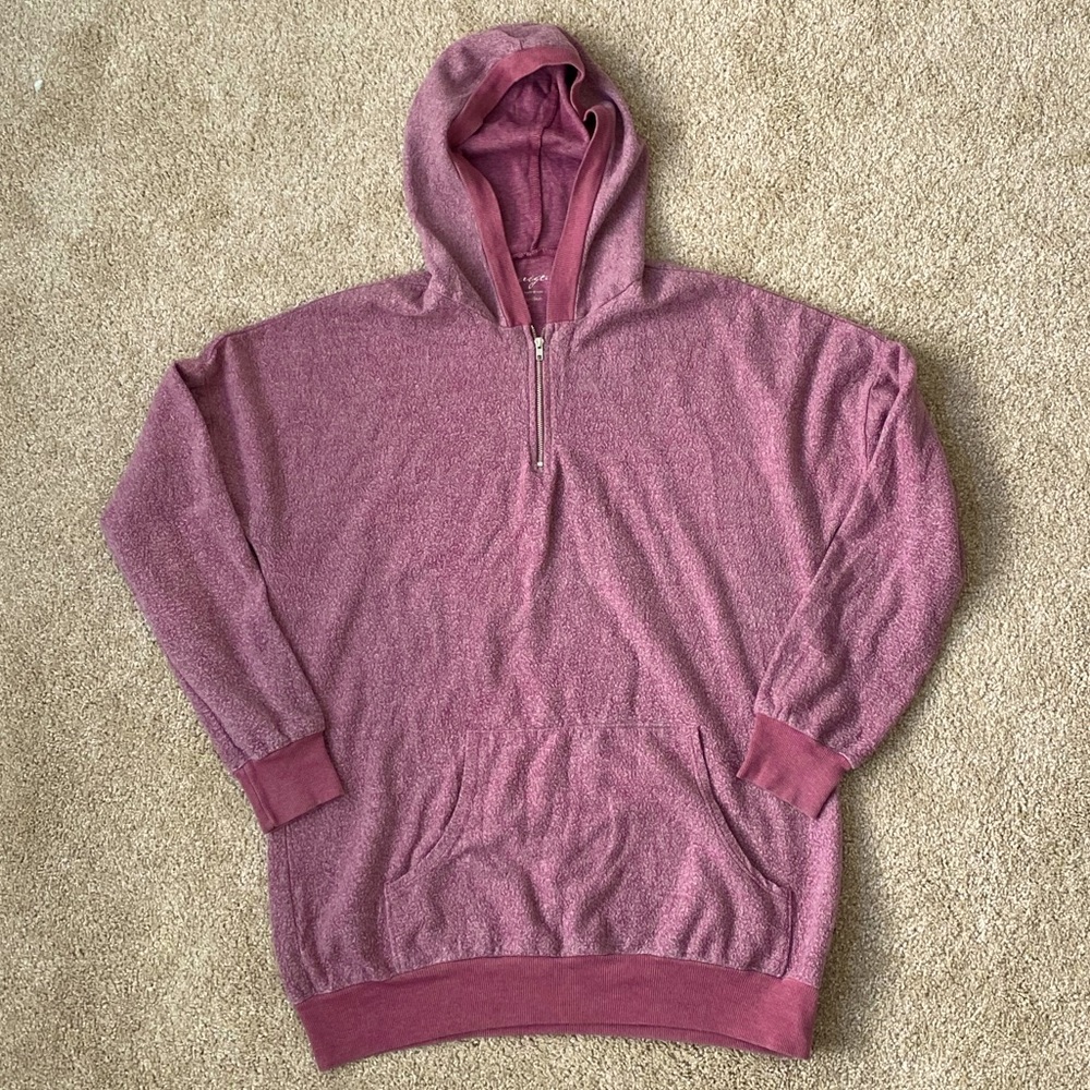 Francesca’s Alga Hooded Oversized Sweatshirt
